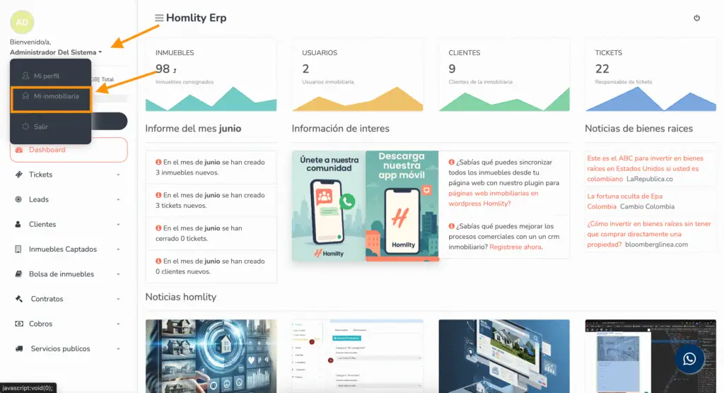 Screenshot 2025 06 20 at 8.04.27 AM Homlity Herramienta para Inmobiliarias